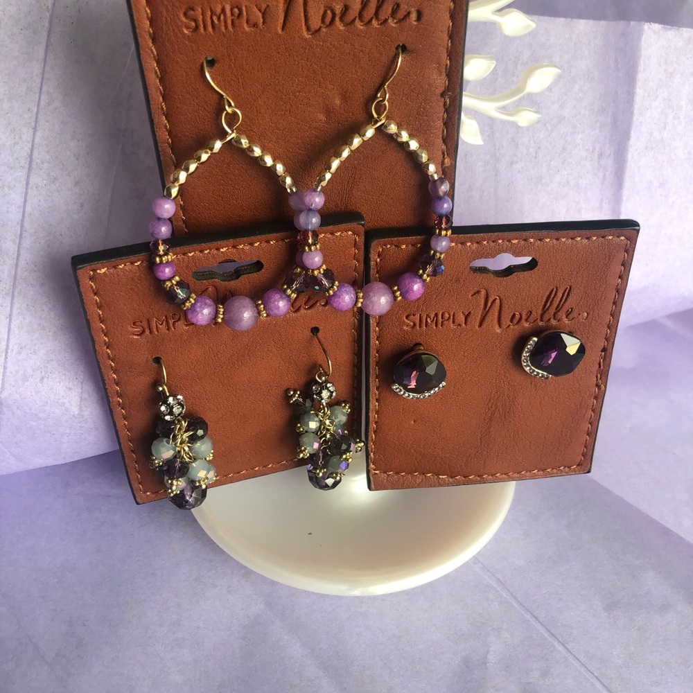 PURPLE RAIN EARRING BUNDLE +BONUS!!
